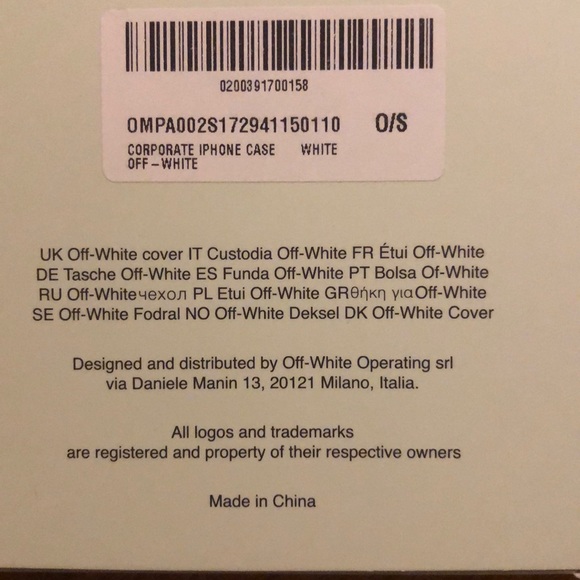 NWT Off-White c/o Virgil Abloh iPhone Case 6 Case - Picture 9 of 10